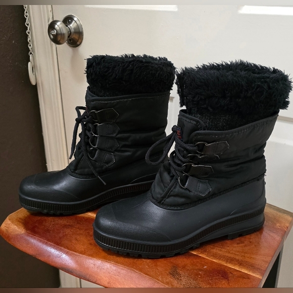 Sorel Women's Black Winter Boots Size 9 - Picture 3 of 15